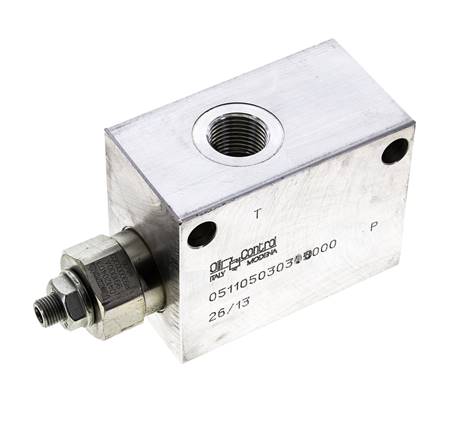 Limiteur de pression hydraulique en ligne G1/2'' 7-105bar 150l/min