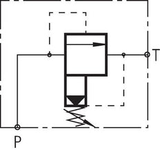 Limiteur de pression hydraulique en ligne G3/4'' 10-210bar 150l/min