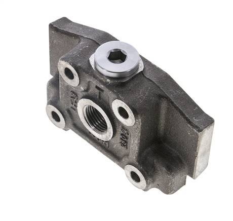 Section de sortie de distributeur hydraulique à levier manuel, orifice de réservoir G1/2