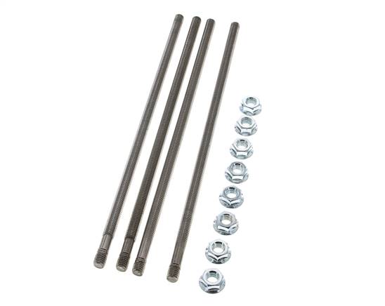 Jeu de tirants pour bloc de distributeurs à levier manuel hydrauliques, 4 sections