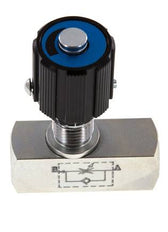 Limiteur de débit hydraulique avec clapet anti-retour G1/8'' 350bar max. 20l/min
