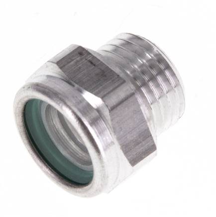 Voyant de niveau d'huile G1/4'' avec réflecteur 15bar