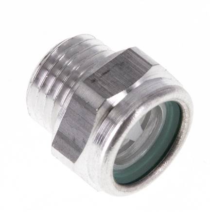 Voyant de niveau d'huile G1/4'' avec réflecteur 15bar