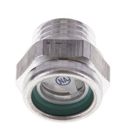 Voyant de niveau d'huile G1/4'' avec réflecteur 15bar