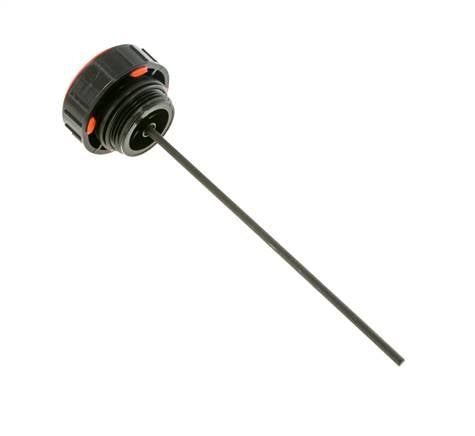 Bouchon de remplissage et de purge d'air en plastique M16x1,5 avec jauge