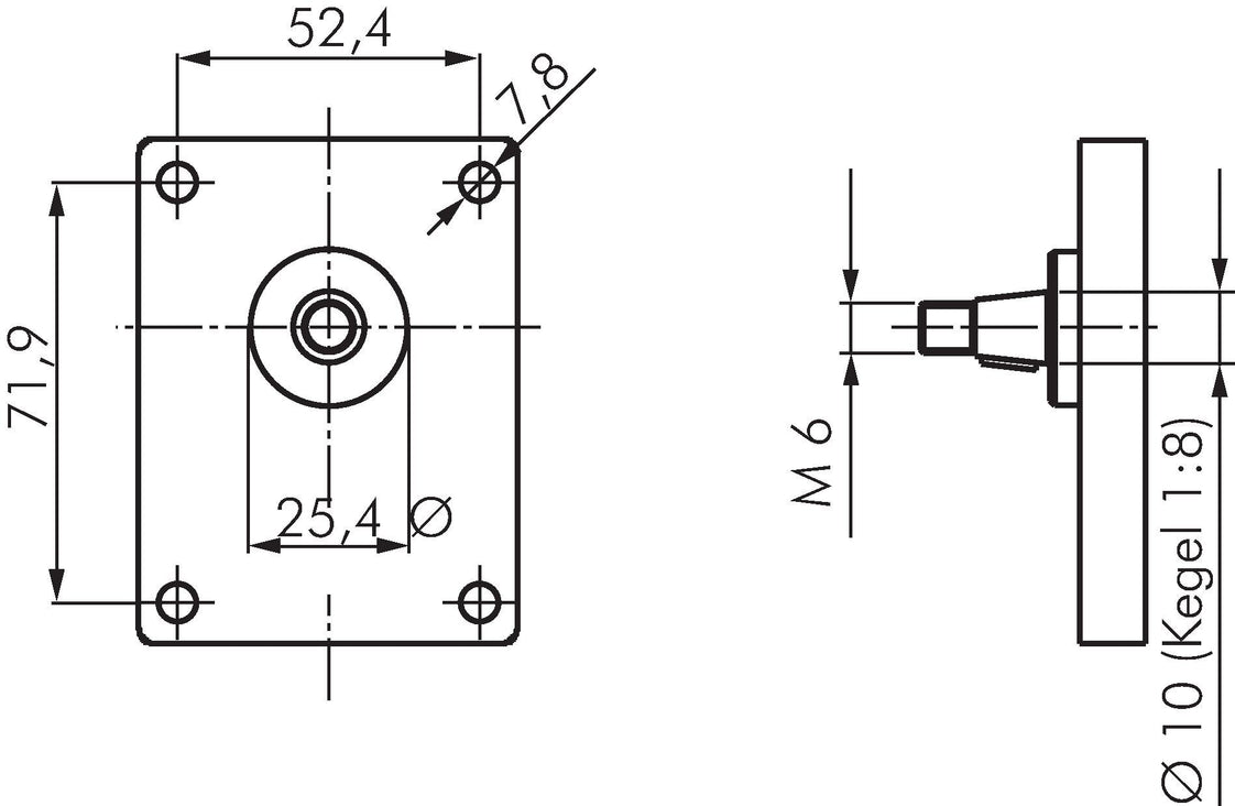 Pompe hydraulique à engrenages 1,2cm³ 280bar bride Plessey taille 1