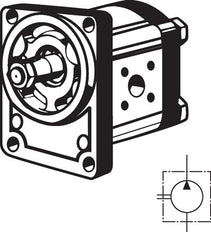 Pompe hydraulique à engrenages 14cm³ 250bar bride Bosch taille 2 - Rexroth