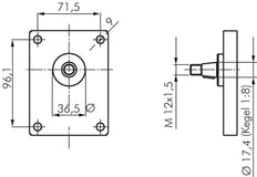 Pompe hydraulique à engrenages 5,5cm³ 250bar bride Plessey taille 2 - Rexroth