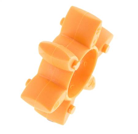Couronne dentée pour accouplement à crabots ROTEX taille 19 92 Shore A orange - KTR