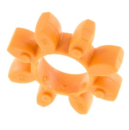 Couronne dentée pour accouplement à crabots ROTEX taille 28 92 Shore A orange - KTR