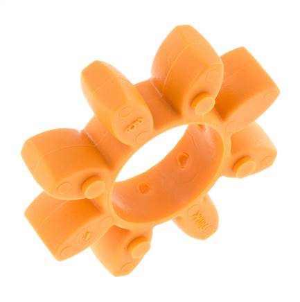 Couronne dentée pour accouplement à crabots ROTEX taille 28 92 Shore A orange - KTR