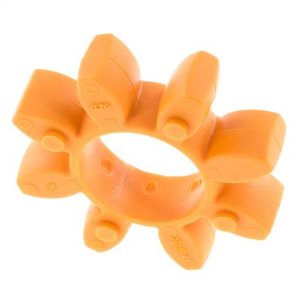 Couronne dentée pour accouplement à crabots ROTEX taille 28 92 Shore A orange - KTR