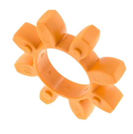 Couronne dentée pour accouplement à crabots ROTEX taille 55 92 Shore A orange - KTR