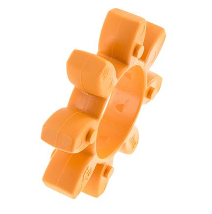Couronne dentée pour accouplement à crabots ROTEX taille 55 92 Shore A orange - KTR
