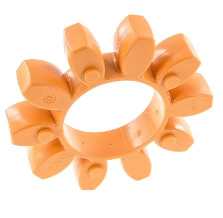 Couronne dentée pour accouplement à crabots ROTEX taille 75 92 Shore A orange - KTR