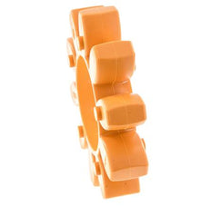 Couronne dentée pour accouplement à crabots ROTEX taille 75 92 Shore A orange - KTR