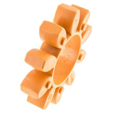 Couronne dentée pour accouplement à crabots ROTEX taille 75 92 Shore A orange - KTR