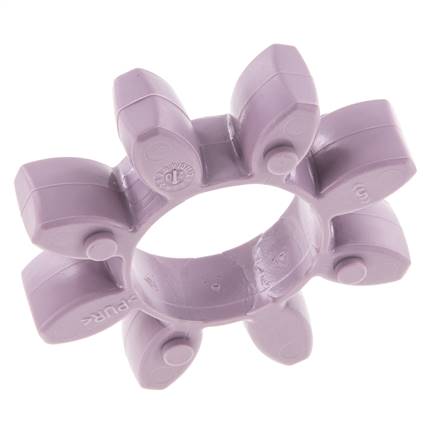 Couronne dentée pour accouplement à crabots ROTEX taille 38 98 Shore A violette - KTR