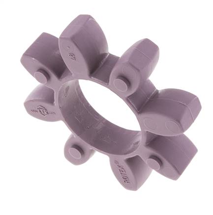 Couronne dentée pour accouplement à crabots ROTEX taille 48 98 Shore A violette - KTR