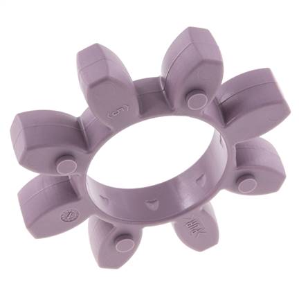 Couronne dentée pour accouplement à crabots ROTEX taille 55 98 Shore A violette - KTR