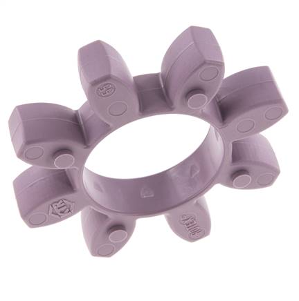 Couronne dentée pour accouplement à crabots ROTEX taille 55 98 Shore A violette - KTR