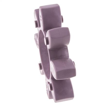 Couronne dentée pour accouplement à crabots ROTEX taille 65 98 Shore A violette - KTR