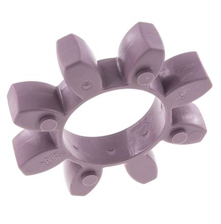 Couronne dentée pour accouplement à crabots ROTEX taille 65 98 Shore A violette - KTR