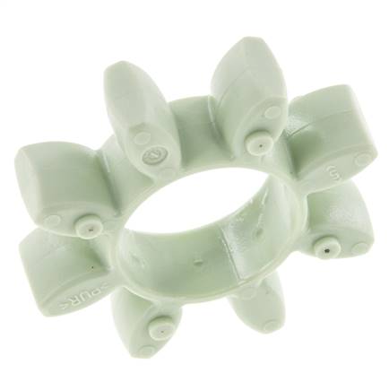 Couronne dentée pour accouplement à crabots ROTEX taille 24 64 Shore D verte - KTR