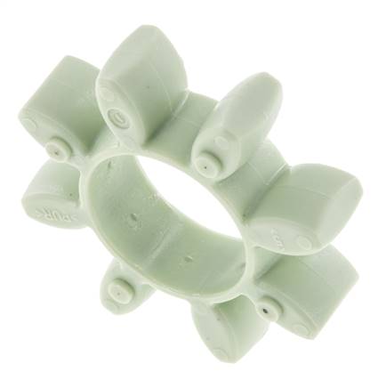 Couronne dentée pour accouplement à crabots ROTEX taille 24 64 Shore D verte - KTR