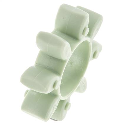 Couronne dentée pour accouplement à crabots ROTEX taille 24 64 Shore D verte - KTR