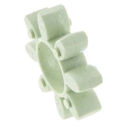 Couronne dentée pour accouplement à crabots ROTEX taille 28 64 Shore D verte - KTR