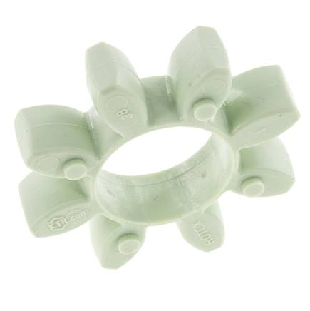 Couronne dentée pour accouplement à crabots ROTEX taille 38 64 Shore D verte - KTR