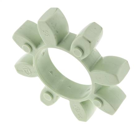 Couronne dentée pour accouplement à crabots ROTEX taille 65 64 Shore D verte - KTR