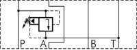 Limiteur de pression sandwich NG6 (D03) P vers T 315bar - Rexroth