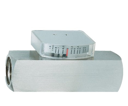 Débitmètre à section variable G1'' en acier inoxydable pour huile 5-15 l/min 300 bar