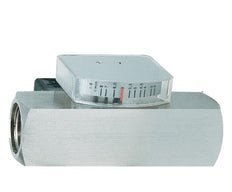 Débitmètre et contrôleur de débit à section variable pour huile 15-45 l/min G1'' en acier inoxydable