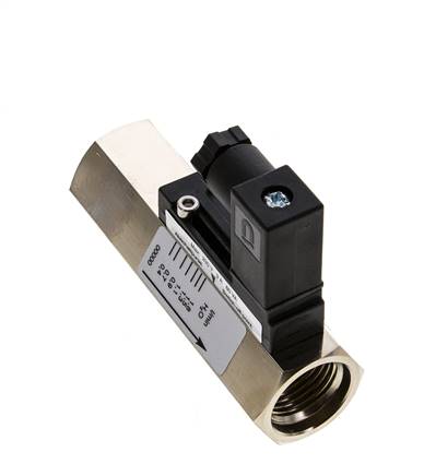 Contrôleur de débit à section variable pour eau 0.4-1.8 l/min 300 bar G1/2'' en laiton