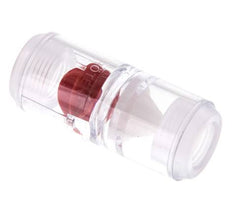 G1/4'' indicateur de débit en polycarbonate à roue à ailettes et filtre