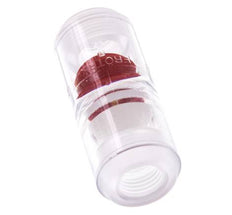 G1/4'' indicateur de débit en polycarbonate à roue à ailettes et filtre