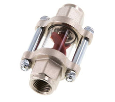 G1/4'' indicateur de débit en laiton à roue à ailettes 0.6-3 l/min 25 bar