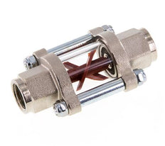 G1/4'' indicateur de débit en laiton à roue à ailettes 0.6-3 l/min 25 bar