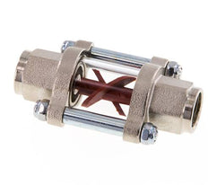 G1/4'' indicateur de débit en laiton à roue à ailettes 0.6-3 l/min 25 bar