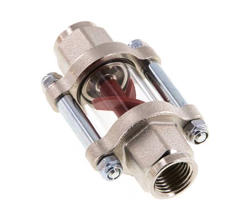 G1/4'' indicateur de débit en laiton à roue à ailettes 0.6-3 l/min 25 bar