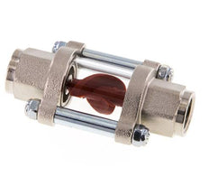 G1/4'' indicateur de débit en laiton à roue à ailettes 0.6-3 l/min 25 bar