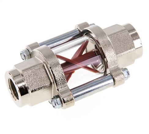 G3/8'' indicateur de débit en laiton à roue à ailettes 1.1-5.5 l/min 25 bar