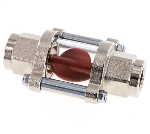 G3/8'' indicateur de débit en laiton à roue à ailettes 1.1-5.5 l/min 25 bar