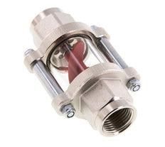 G1/2'' indicateur de débit en laiton à roue à ailettes 1.3-6.3 l/min 25 bar