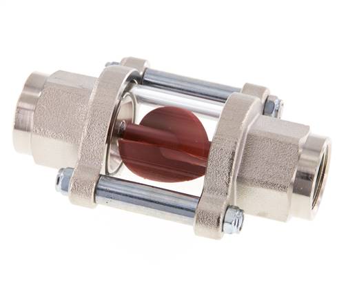 G1/2'' indicateur de débit en laiton à roue à ailettes 1.3-6.3 l/min 25 bar