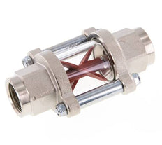 G1/2'' indicateur de débit en laiton à roue à ailettes 1.3-6.3 l/min 25 bar
