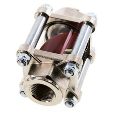 G3/4'' indicateur de débit en laiton à roue à ailettes 1.6-17 l/min 25 bar